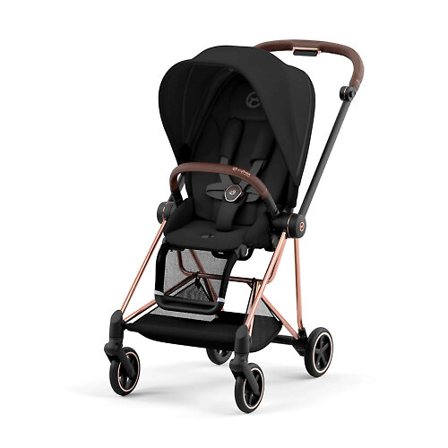 Cybex Mios Style - Чёрный / Золотистое шасси (Sepia Black / Rose Gold - 2025)