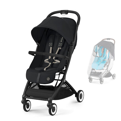 Cybex Orfeo - Чёрный (Magic Black BLK RC & BB - Бампер и дождевик)