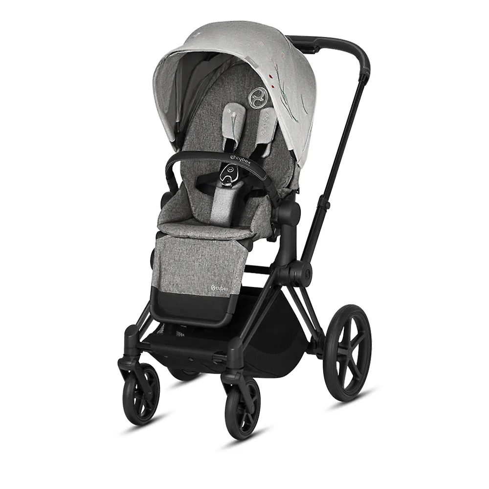 Cybex Priam III Fashion Collection - Чёрное шасси / Дизайнерская коллекция (Matt Black / Koi)