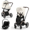 Cybex Priam IV Rose Gold + Cloud T i-Size - Белый (Off White)