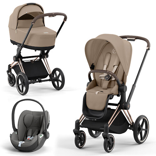 Cybex Priam IV Rose Gold + Cloud T i-Size - Бежевый (Cozy Beige)