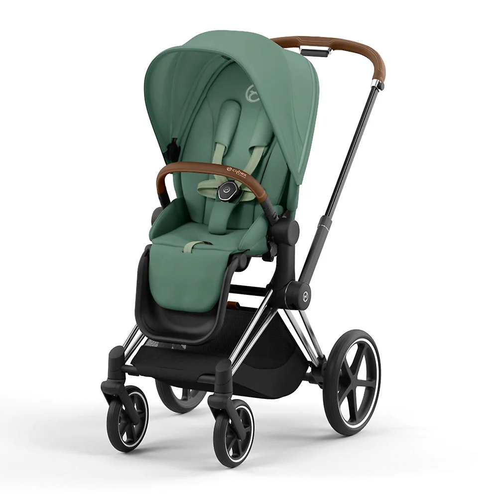 Cybex Priam IV - Зелёный / Серебристое шасси (Leaf Green / Chrome Brown)