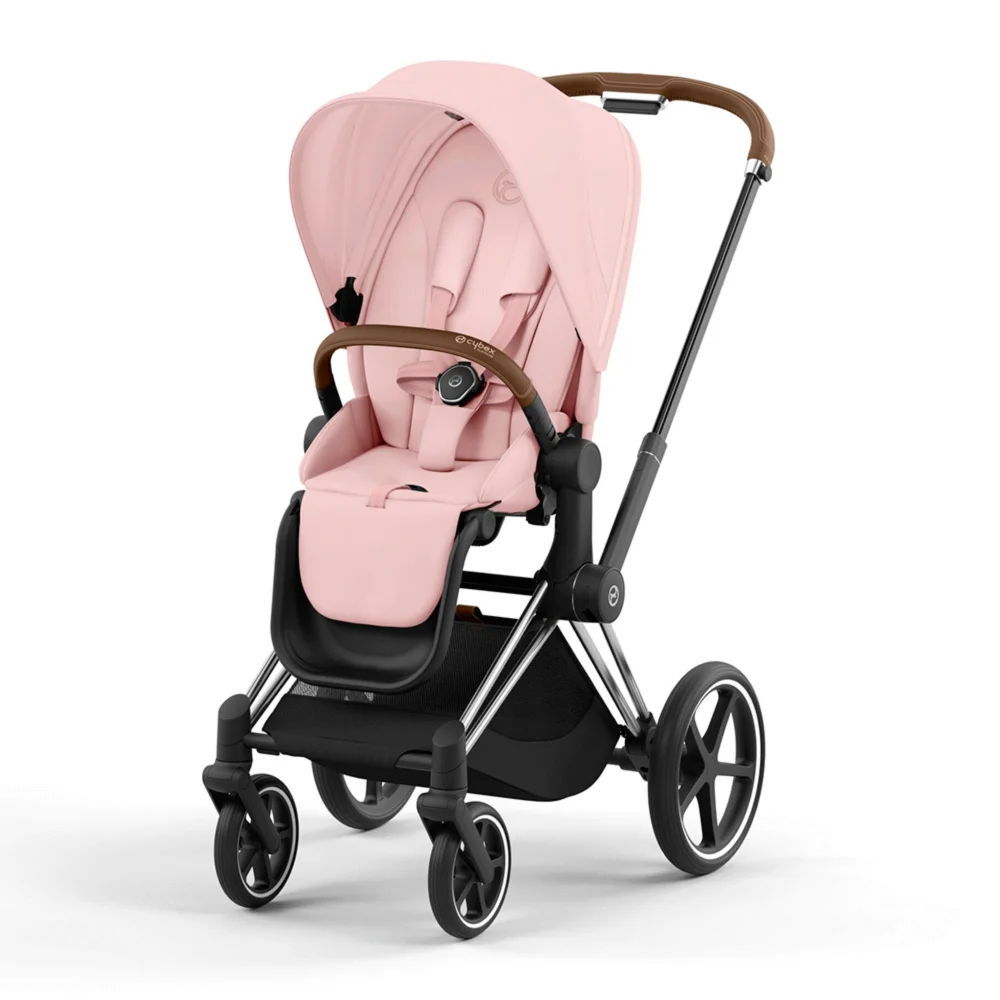 Cybex Priam IV - Розовый / Серебристое шасси (Peach Pink / Chrome Brown)