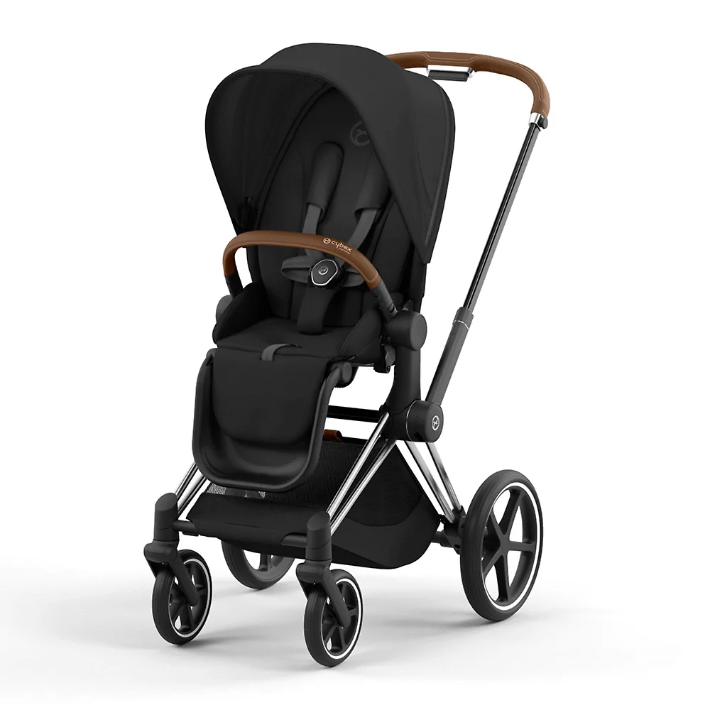 Cybex Priam IV - Чёрный / Серебристое шасси (Sepia Black / Chrome Brown)