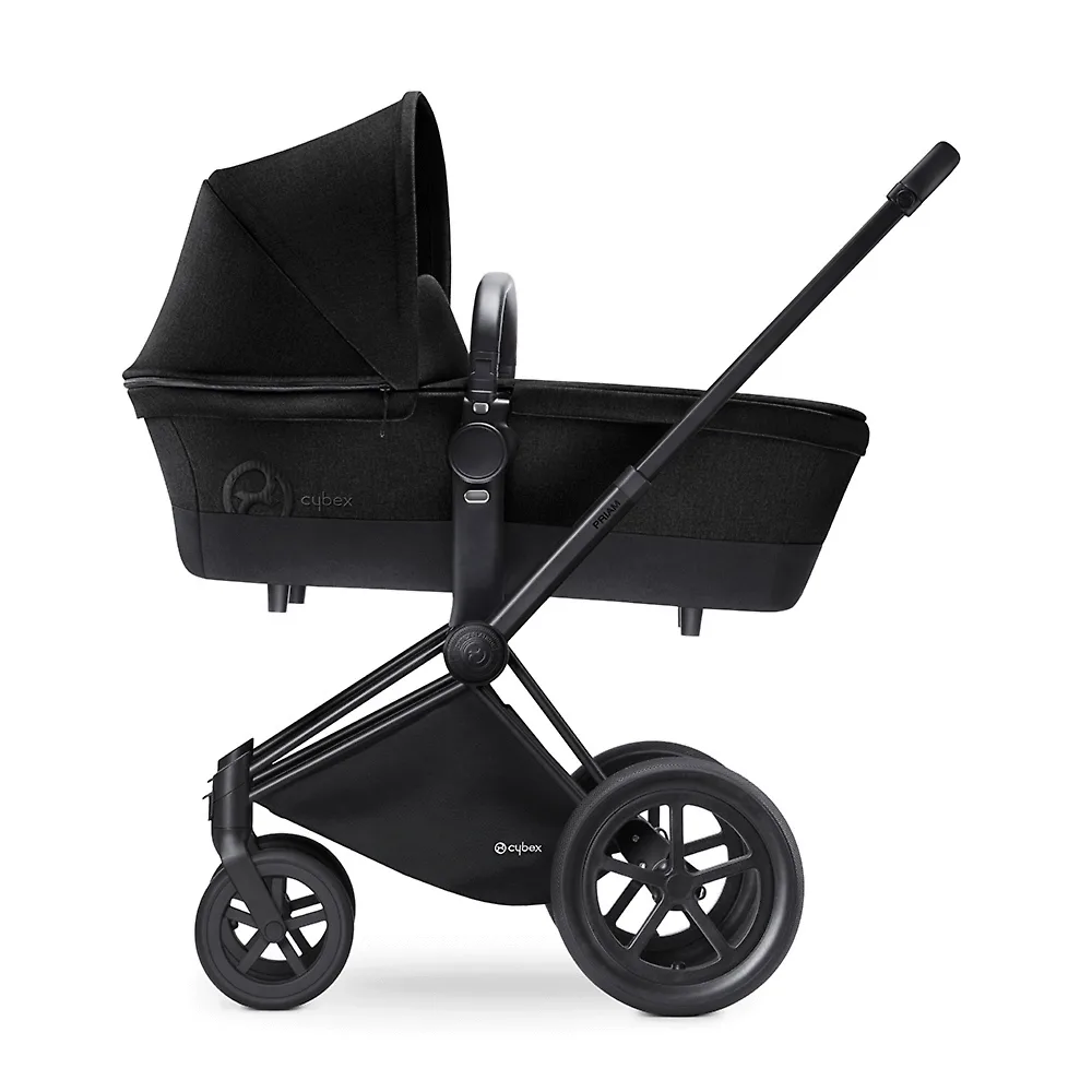 Cybex Priam Lux Matt Black - Чёрный (Stardust Black) / Колеса All Terrain
