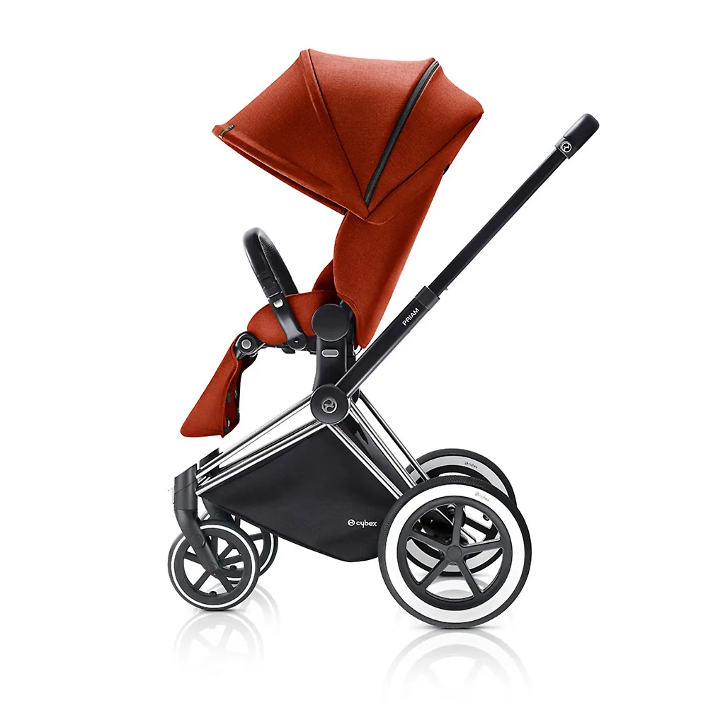 Cybex Priam Lux - Оранжевый (Autumn Gold) / Колеса All Terrain