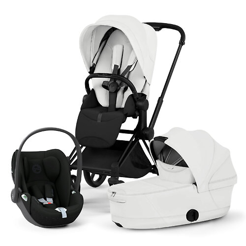 Cybex Priam Style + Cloud T i-Size - Белый / Чёрная рама (Off White / Matt Black)