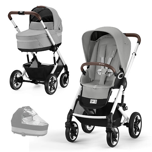 Cybex Talos S Lux - Серый (Stone Grey SLV CRC - Дождевик люльки)