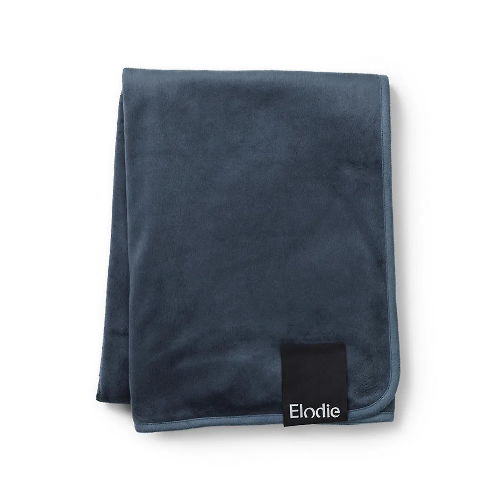 Велюровый плед Elodie - Синий (Juniper Blue)