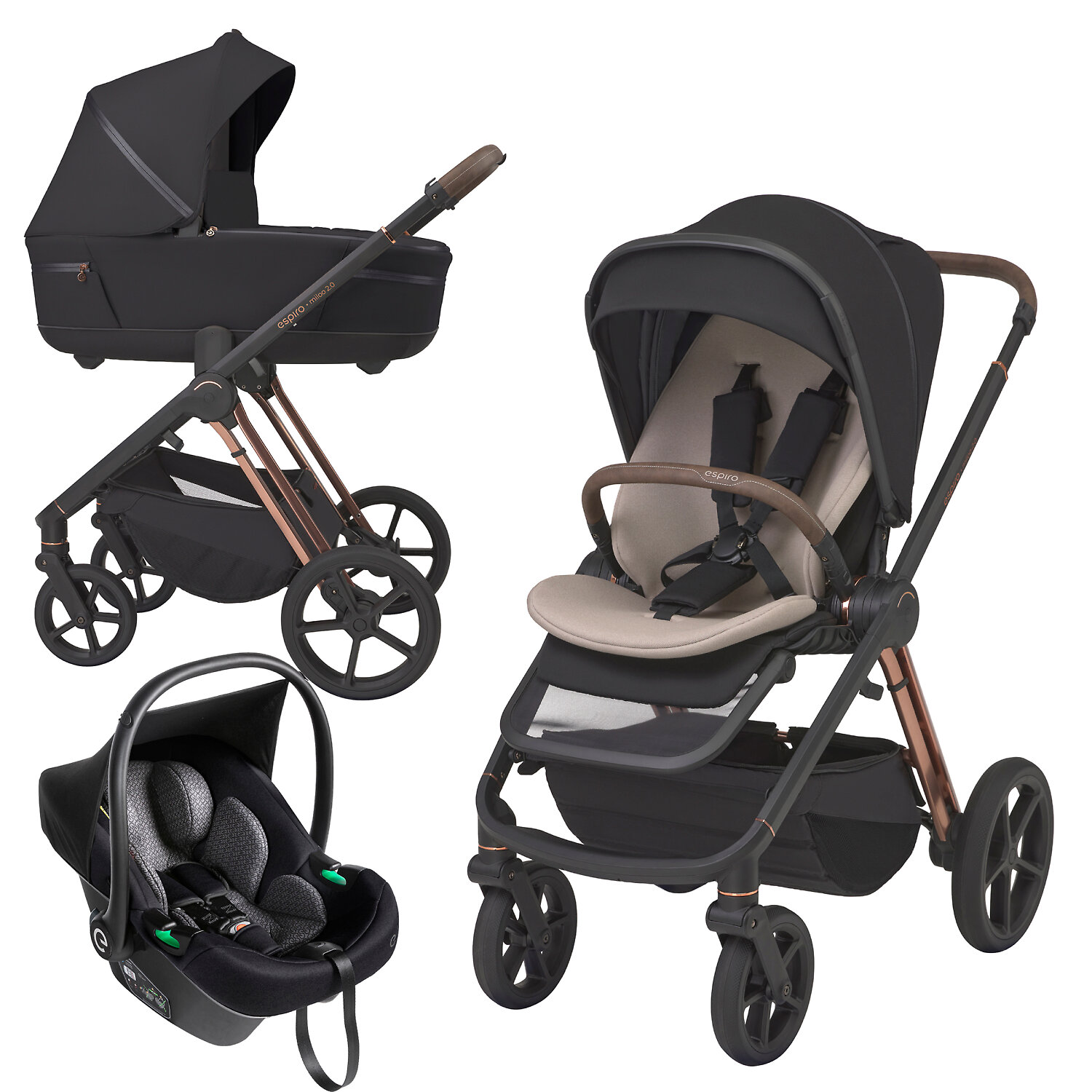 Espiro Miloo 2.0 + Pi i-Size - Чёрный (Diamond Black)