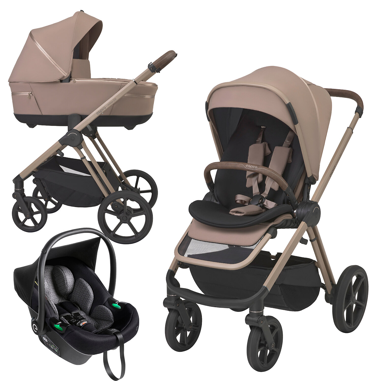 Espiro Miloo 2.0 + Pi i-Size - Бежевый (Perfect Beige)