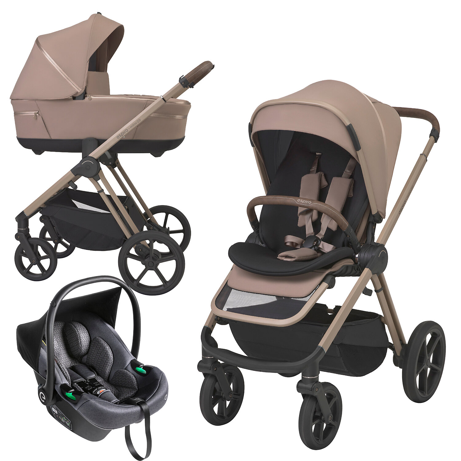 Espiro Miloo 2.0 + Pi i-Size - Бежевый (Perfect Beige)