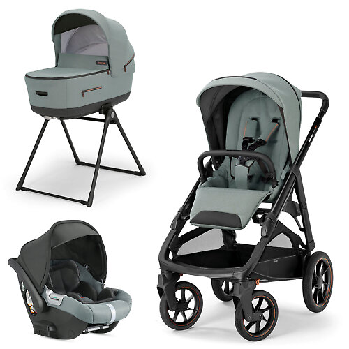 Inglesina Aptica XT New + Darwin Infant i-Size - Зелёный (Igloo Grey - 2024)