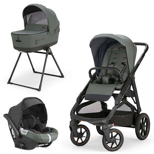 Inglesina Aptica XT New + Darwin Infant i-Size - Серо-зелёный (Taiga Green)