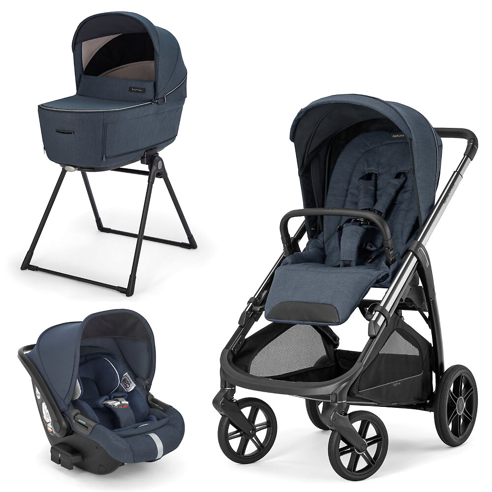 Inglesina Aptica New + Darwin Infant i-Size - Синий (Resort Blue / 2025)