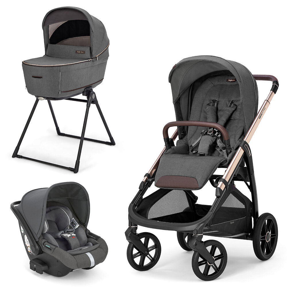 Inglesina Aptica New + Darwin Infant i-Size - Тёмно-серый (Velvet Grey / 2025)