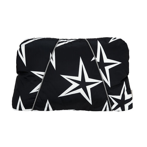 Пуховая муфта Mansita - Чёрный со звёздами