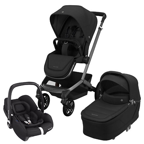Maxi-Cosi Fame + CabrioFix i-Size - Чёрный (Twillic Black)
