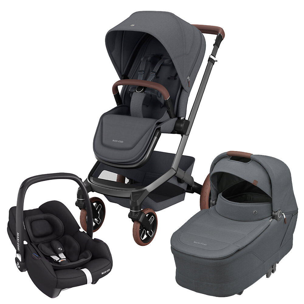 Maxi-Cosi Fame + CabrioFix i-Size - Графитовый (Twillic Graphite)