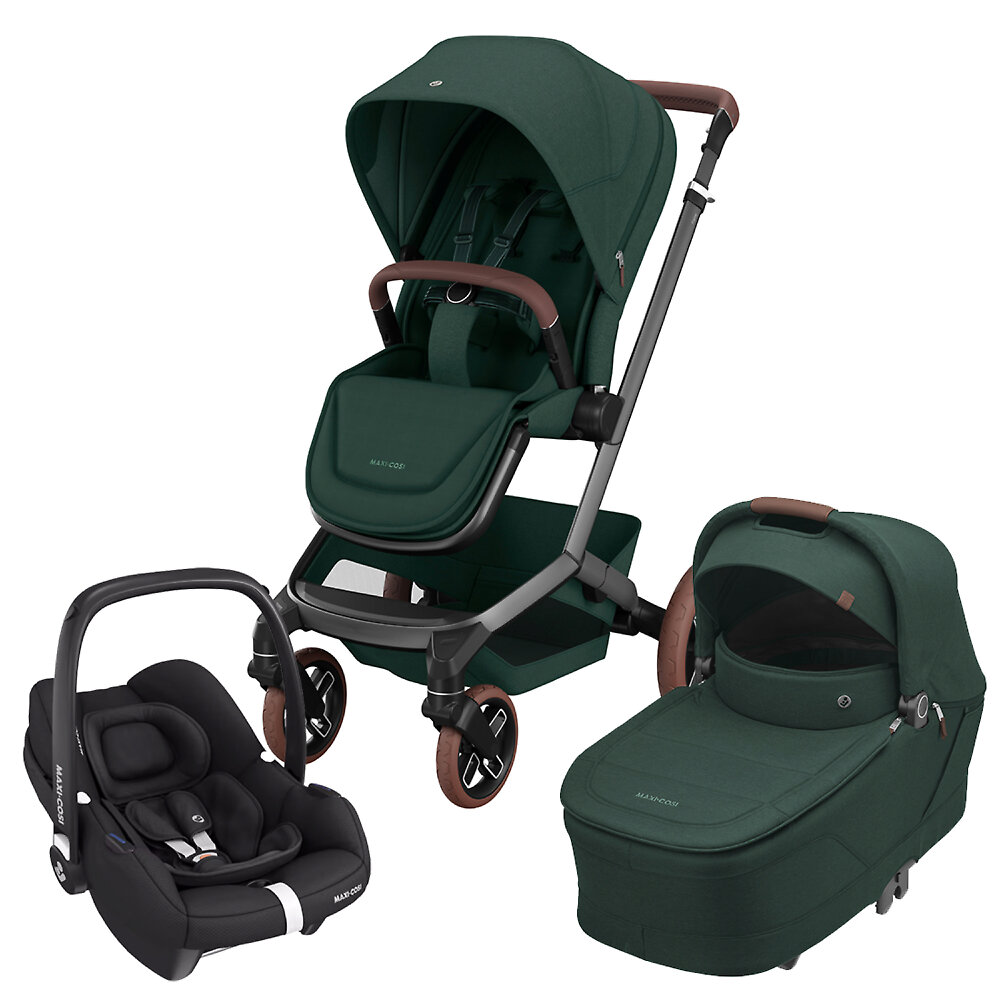Maxi-Cosi Fame + CabrioFix i-Size - Зелёный (Twillic Green)