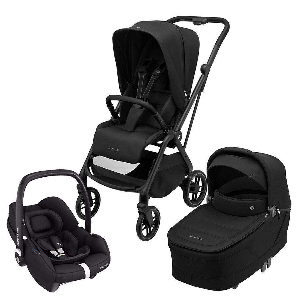Maxi-Cosi Leona&nbsp;2 + CabrioFix i-Size - Чёрный (Twillic Black)