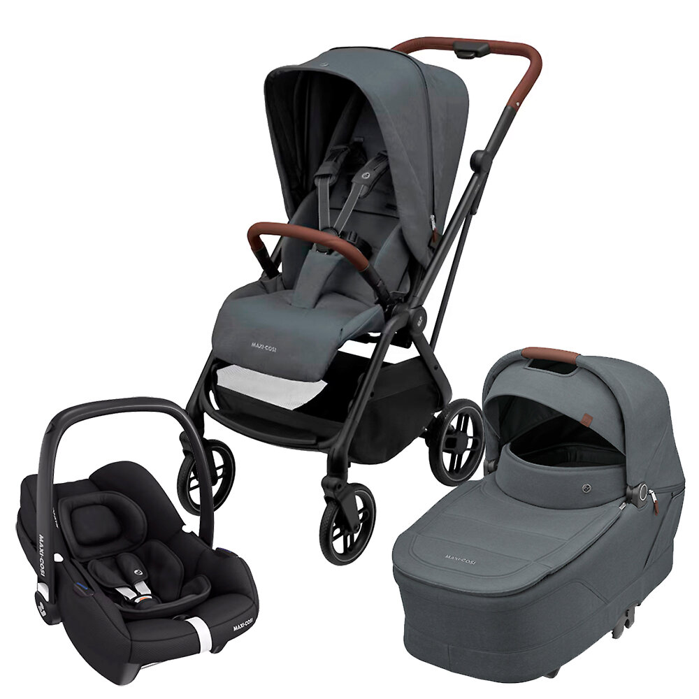 Maxi-Cosi Leona&nbsp;2 + CabrioFix i-Size - Графитовый (Twillic Graphite)