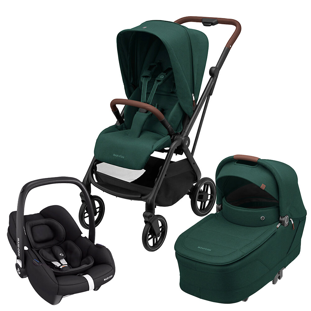 Maxi-Cosi Leona&nbsp;2 + CabrioFix i-Size - Зелёный (Twillic Green)
