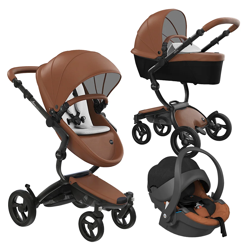 Mima Xari 4G + iZi Go Modular - Коричневый / Шасси чёрное (Camel / Black)