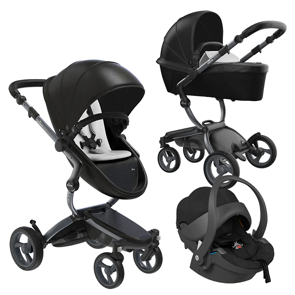 Mima Xari 4G SE + iZi Go Modular - Чёрный / Шасси графитовое (Black / Graphite Grey)