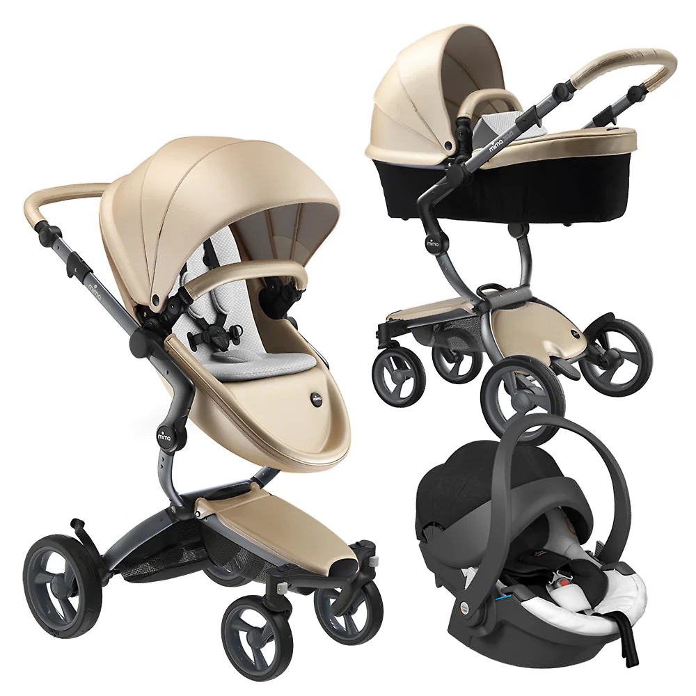 Mima Xari 4G SE + iZi Go Modular - Шампань / Шасси графитовое (Champagne / Graphite Grey)