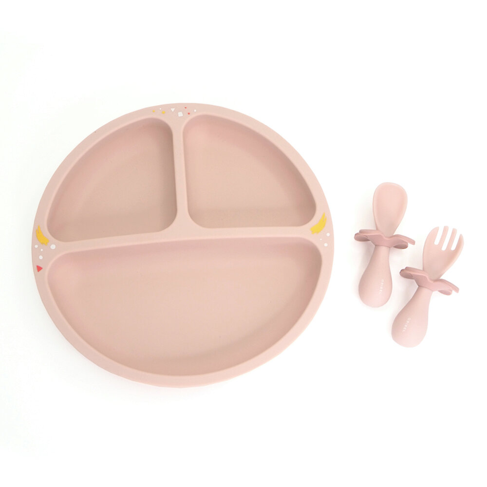 Набор детской посуды Oribel - Розовый (Grapefruit Pink)
