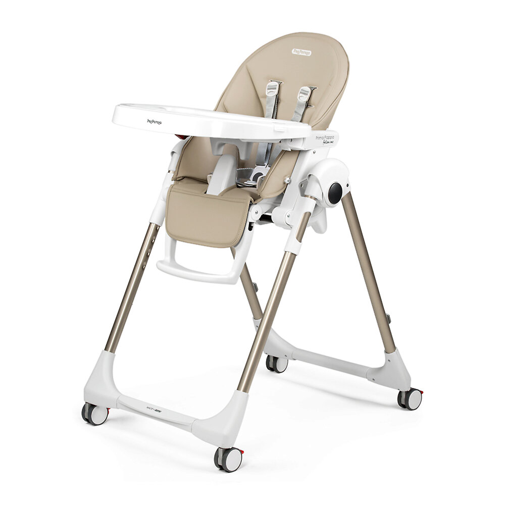 Peg Perego Prima Pappa Follow Me - Кремовый / Золотистая рама (Astral - Экокожа)