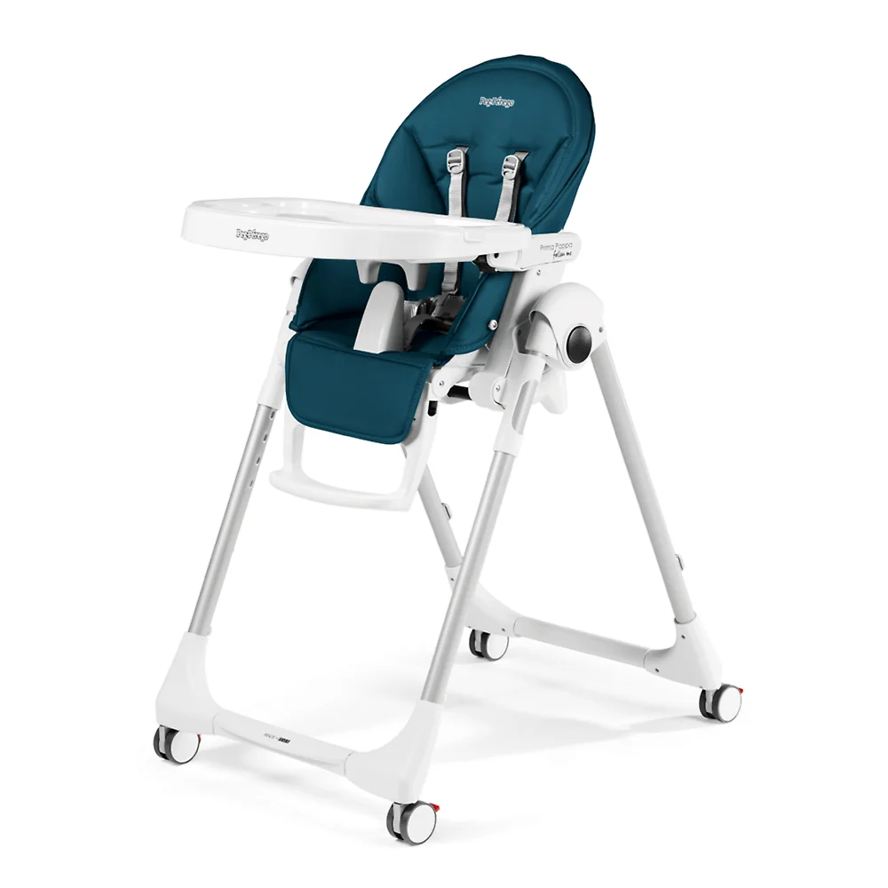 Peg Perego Prima Pappa Follow Me - Синий (Petrolio - Экокожа)