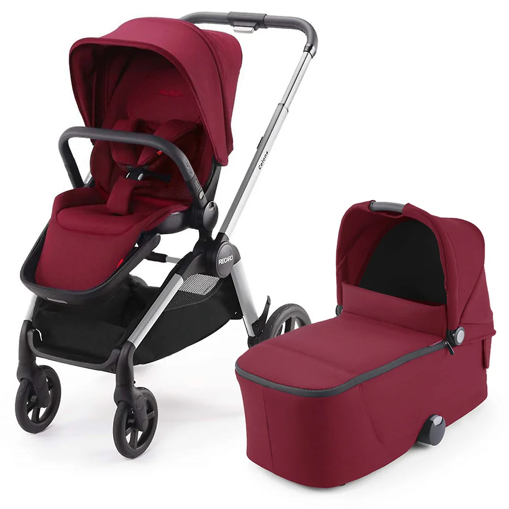 Recaro Celona - Красный / Серебристое шасси (Garnet Red / Silver / Select)