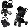 Roan Bass Next Vintage Sport 2.0 + Maxi-Cosi Cabriofix i-size - Чёрный (Caviar Black)
