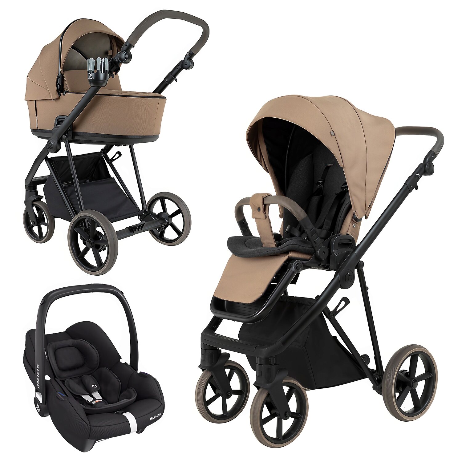 Roan Sol Vintage 2.0 + Maxi-Cosi Cabriofix i-size - Коричневый (Mocha Mousse / Bronze / Cappuccino)
