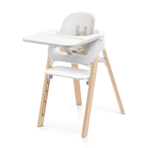 Stokke Steps Highchair - Белый / Бежевый (White / Natural)