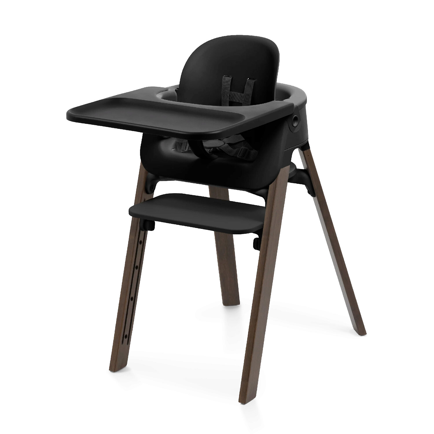Stokke Steps Highchair - Черный / Коричневый (Black / Warm Brown)