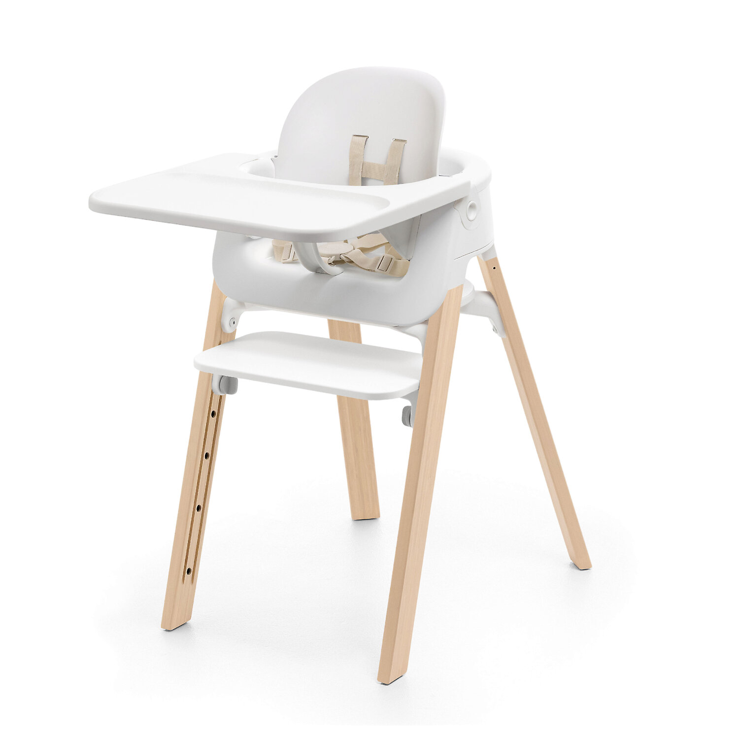 Stokke Steps - Белый / Бежевый (White / Natural)