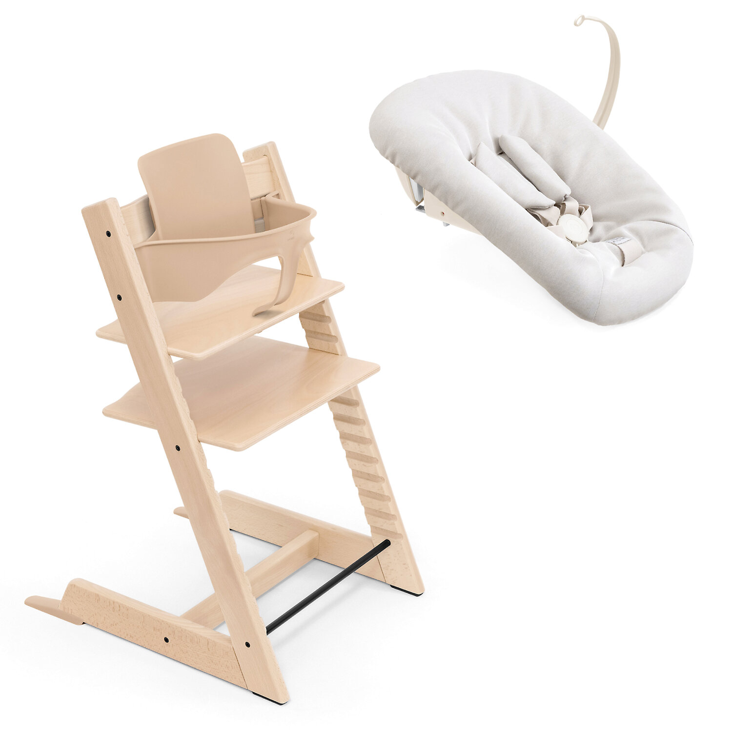 Stokke Tripp Trapp Newborn Complete - Натуральный / Бук (Natural BS / Vanilla White NS)