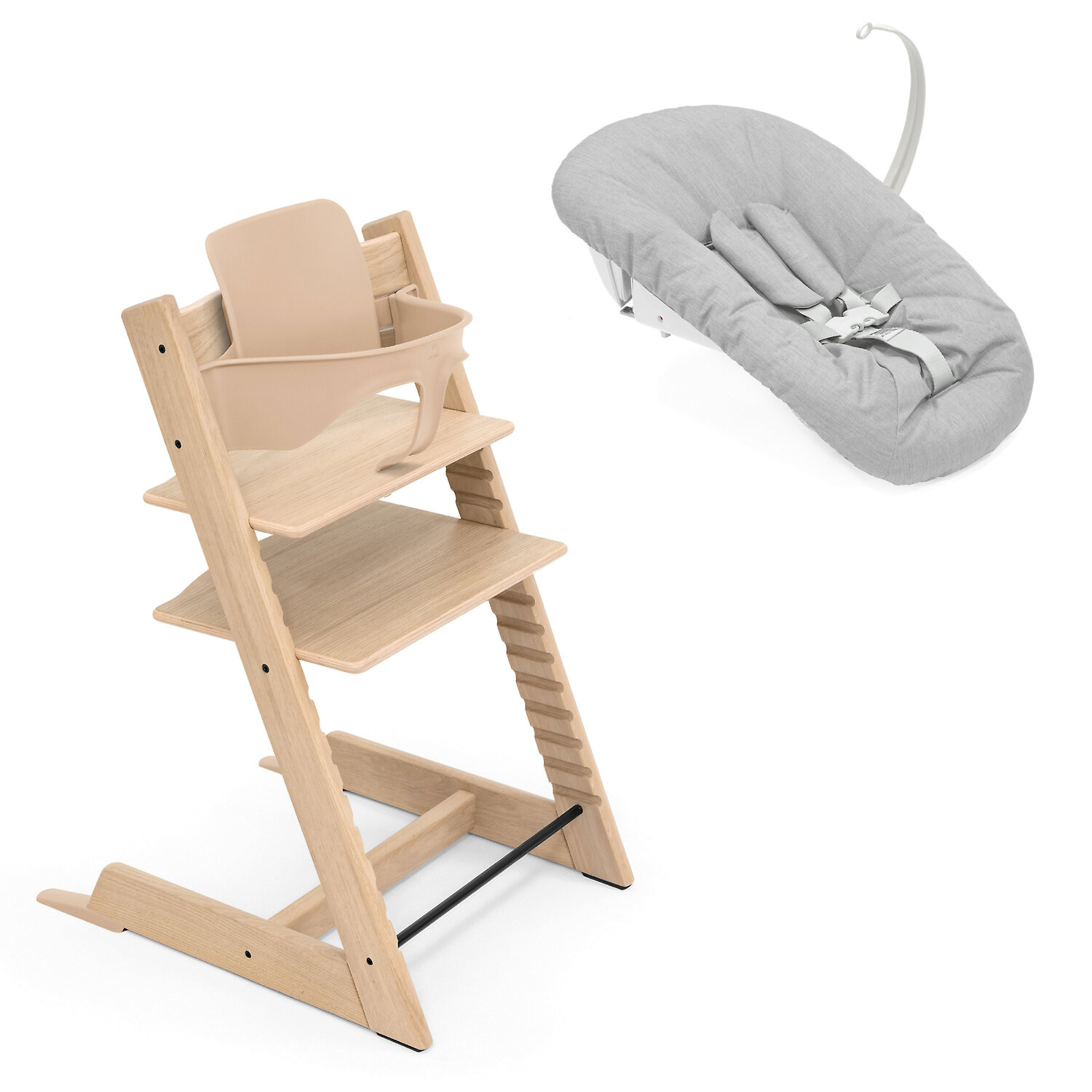 Stokke Tripp Trapp Newborn Complete - Натуральный / Дуб (Natural BS / Oak / Grey NS)