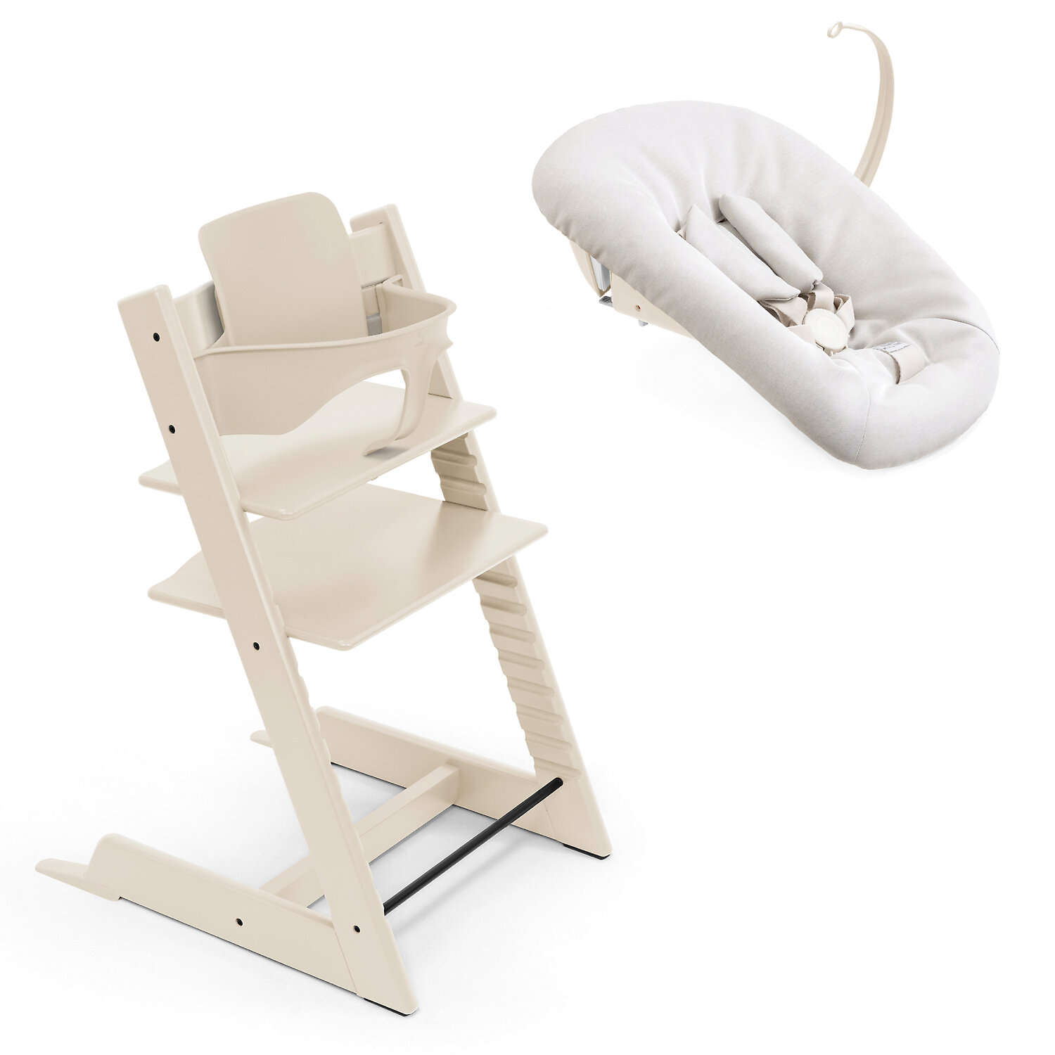 Stokke Tripp Trapp Newborn Complete - Ванильный / Бук (Vanilla White BS NS)