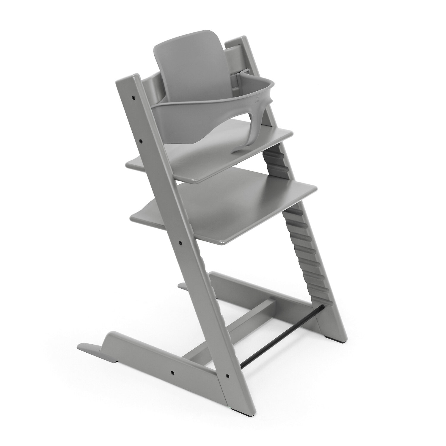 Stokke Tripp Trapp Highchair Complete - Серый / Бук (Storm Grey BS)