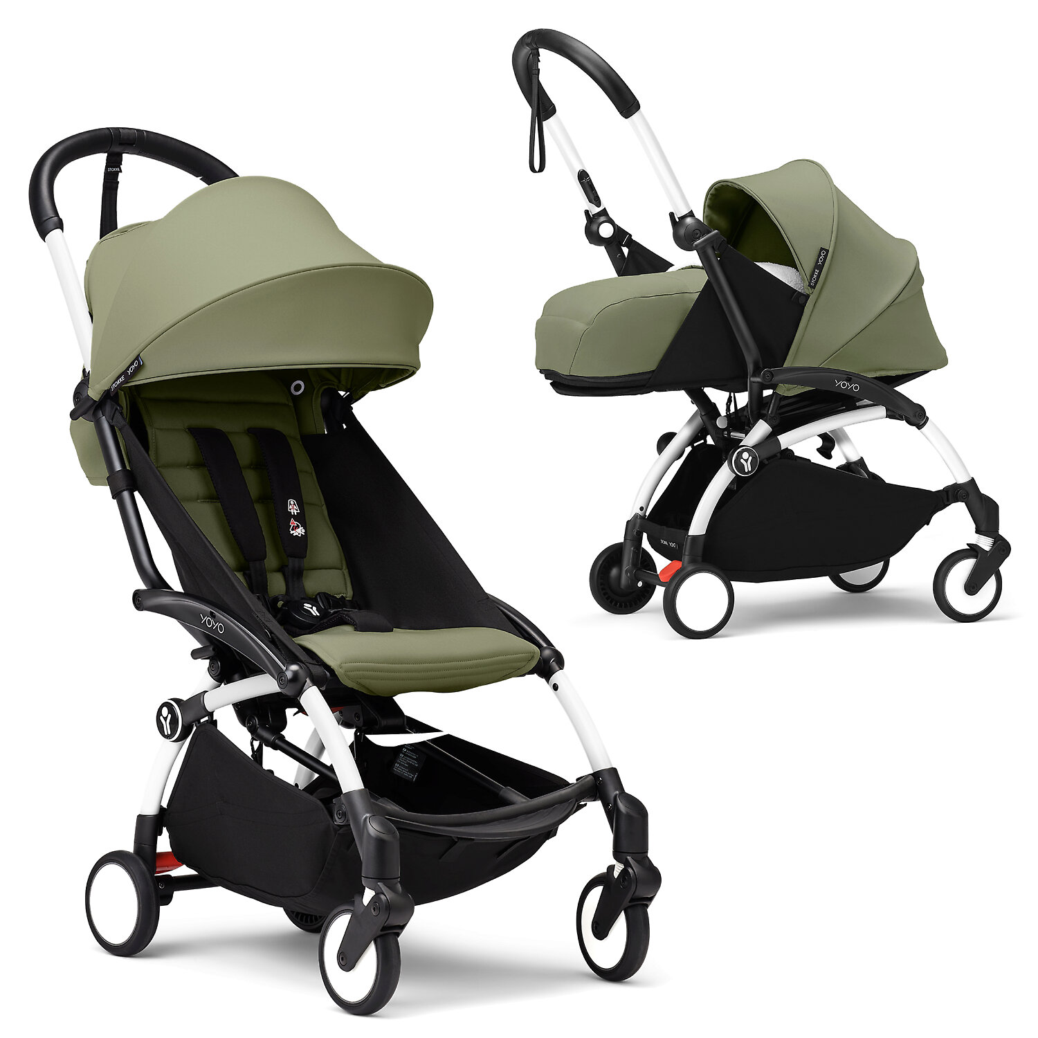 Stokke (BabyZen) YOYO3 - Оливковый / Белая рама (Olive / White Frame)