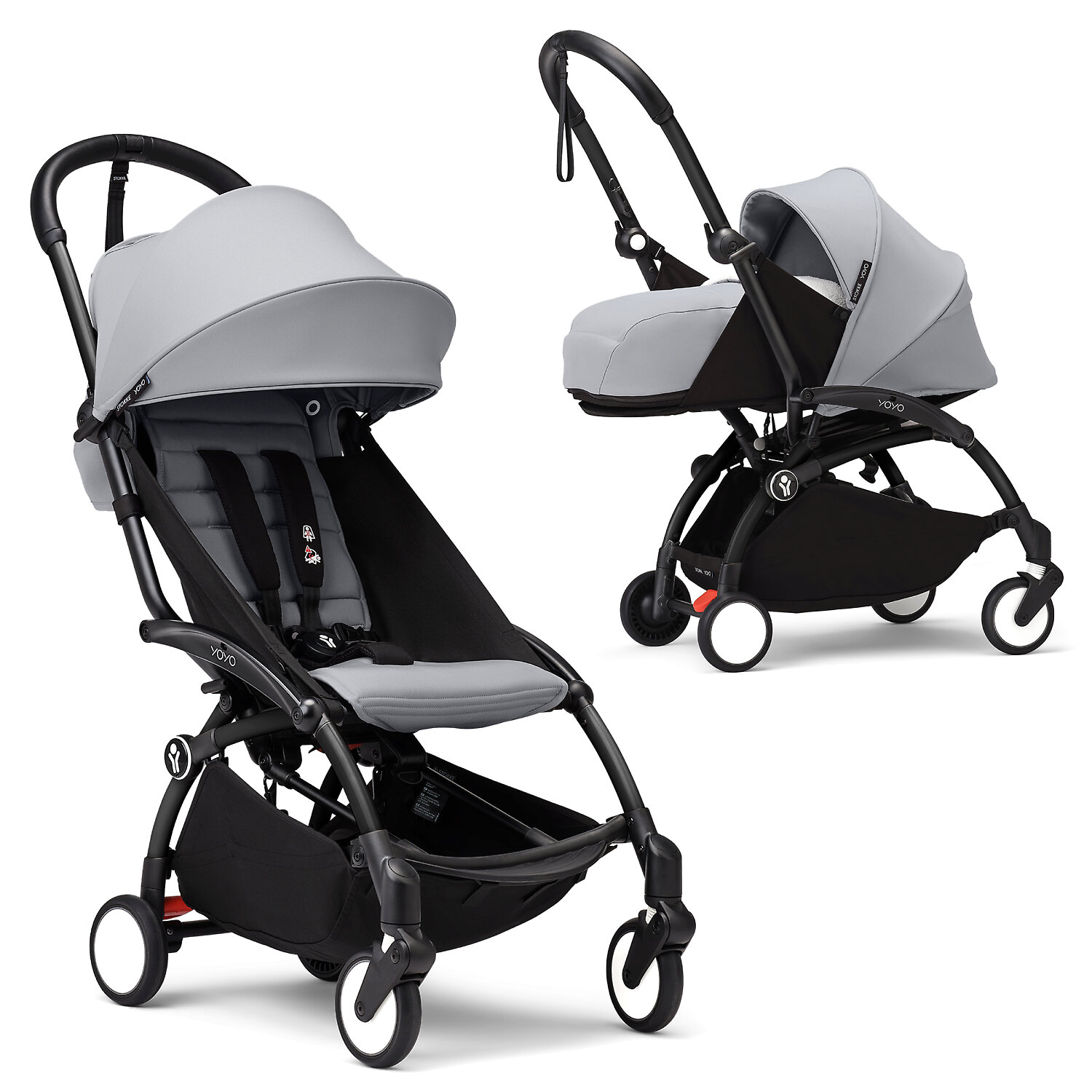 Stokke (BabyZen) YOYO3 - Серый / Чёрная рама (Stone / Black Frame)