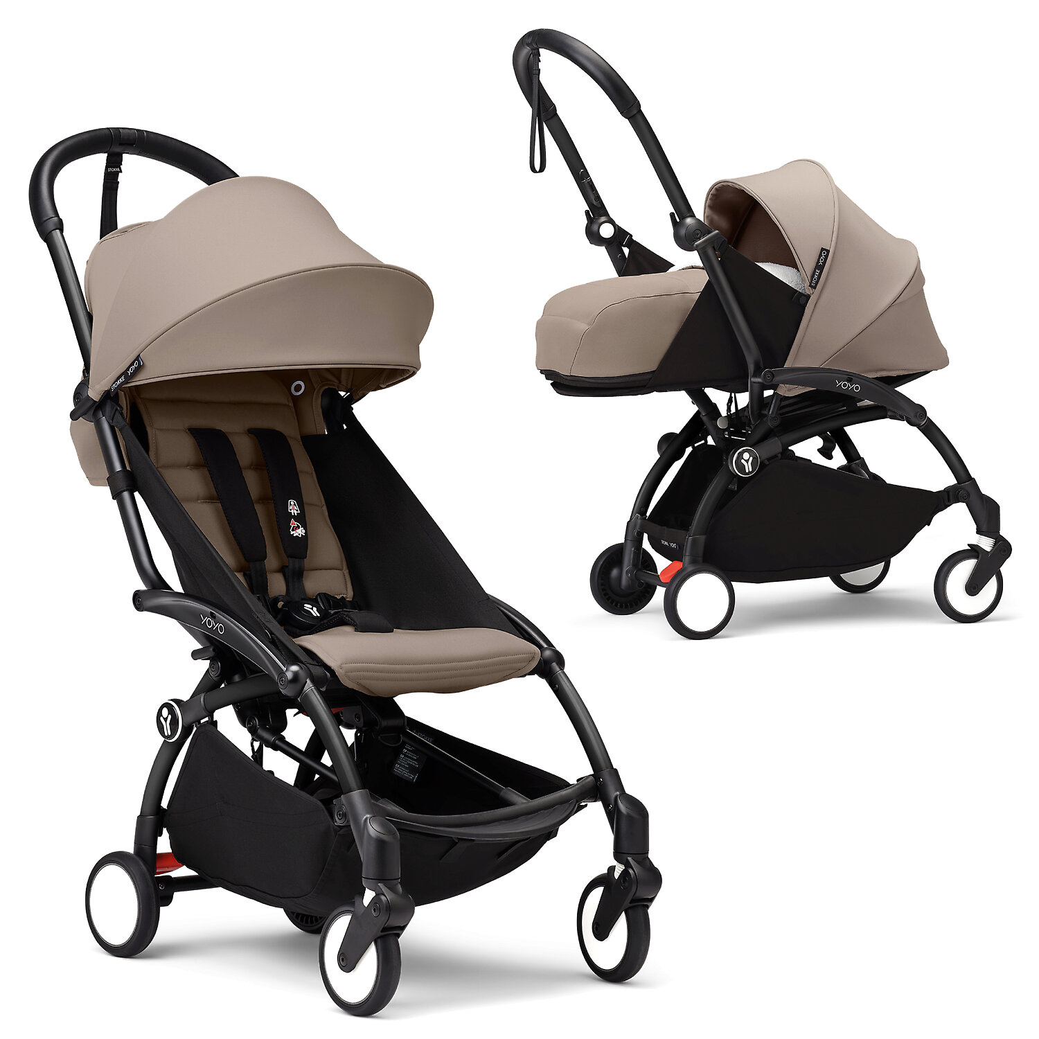 Stokke (BabyZen) YOYO3 - Бежевый / Чёрная рама (Taupe / Black Frame)