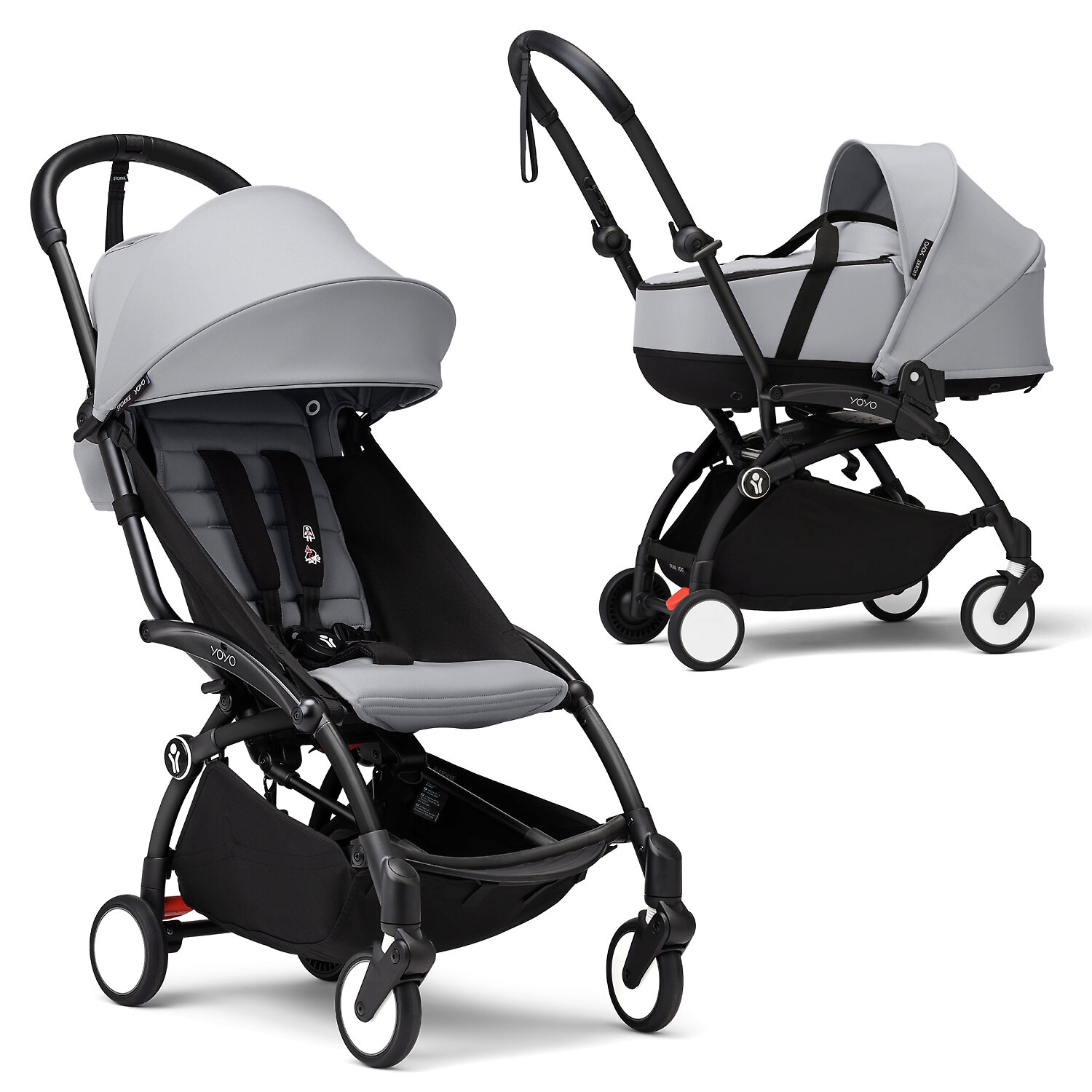 Stokke (BabyZen) YOYO3 - Серый / Чёрная рама (Stone / Black Frame)