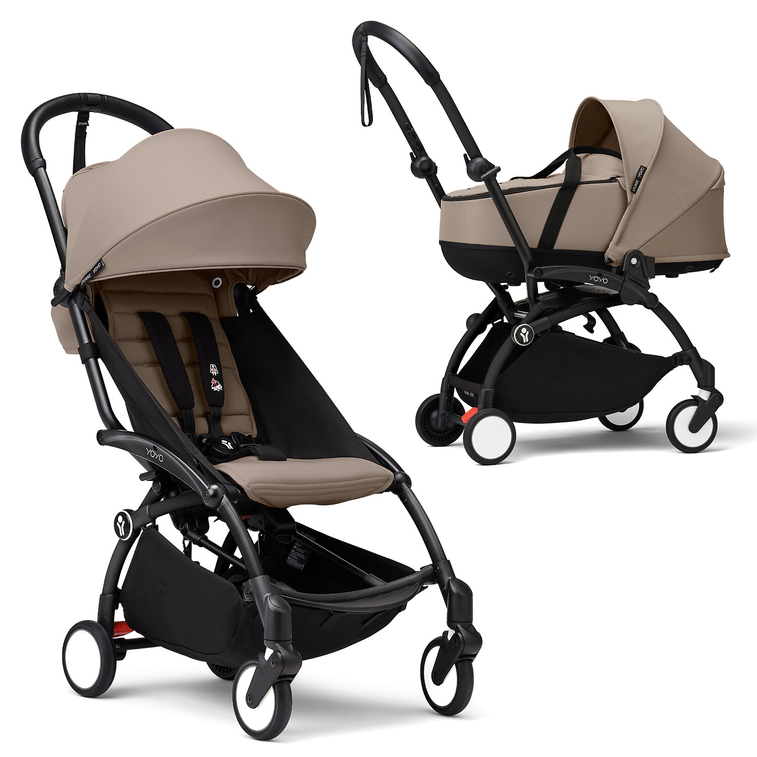 Stokke (BabyZen) YOYO3 - Бежевый / Чёрная рама (Taupe / Black Frame)