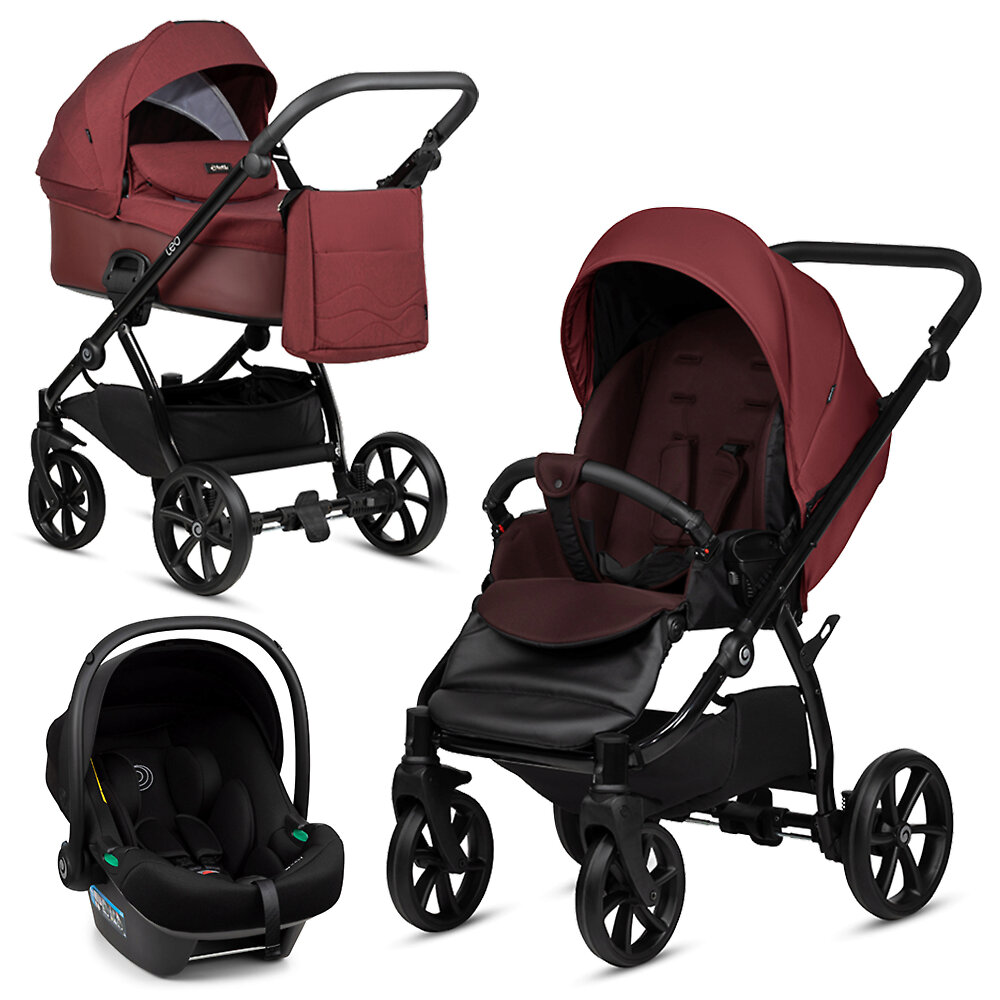 Tutis Leo Plus + Elo Lux i-Size - Винный (Burgundy)