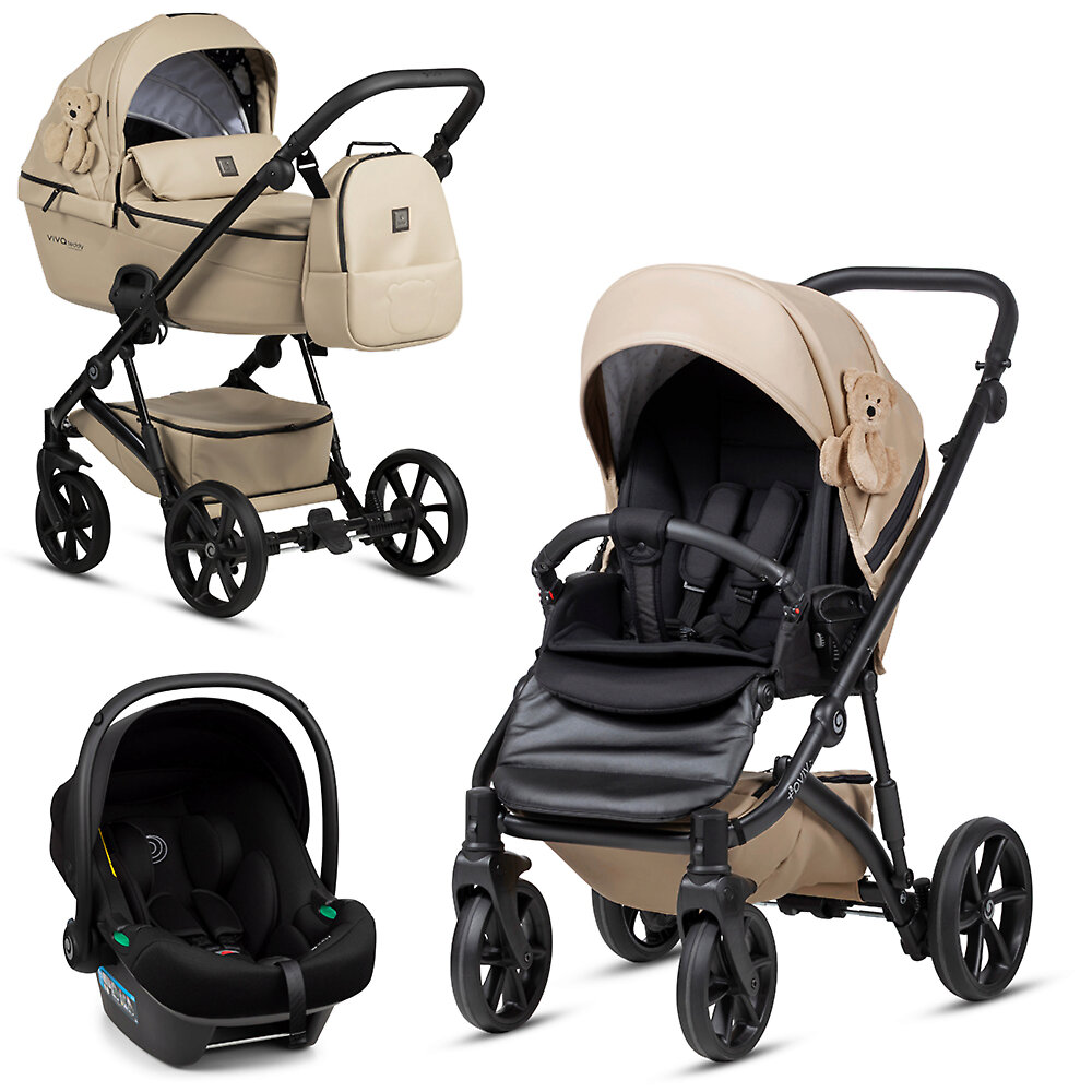 Tutis Viva 5 Plus + Elo Lux i-Size - Кремовый (Creamy / Teddy)